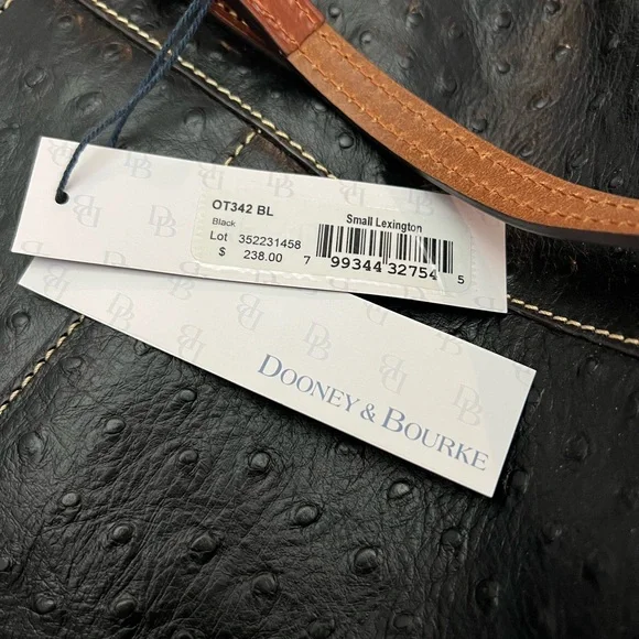 Dooney & Bourke Lexington Black Ostrich small tote - Picture 11 of 12